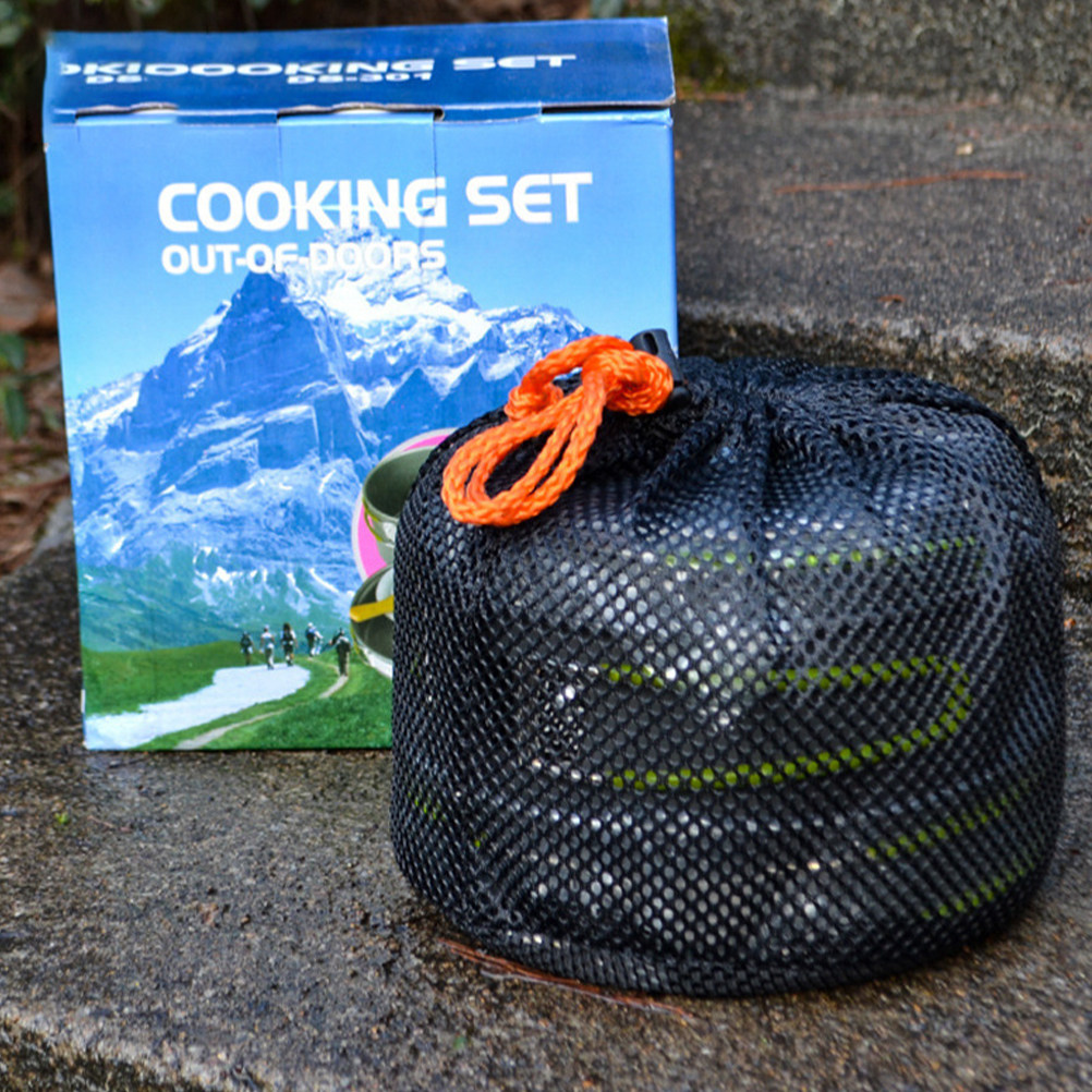Camping Lightweight Cooking Pot - 1 ensemble d'ustensiles de cuisine de