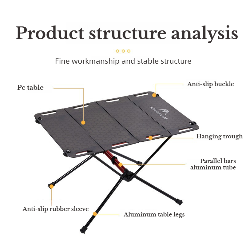 Camping Cooking Table Foldable - Table de pique-nique portable MOUNTAINHIKER, tables