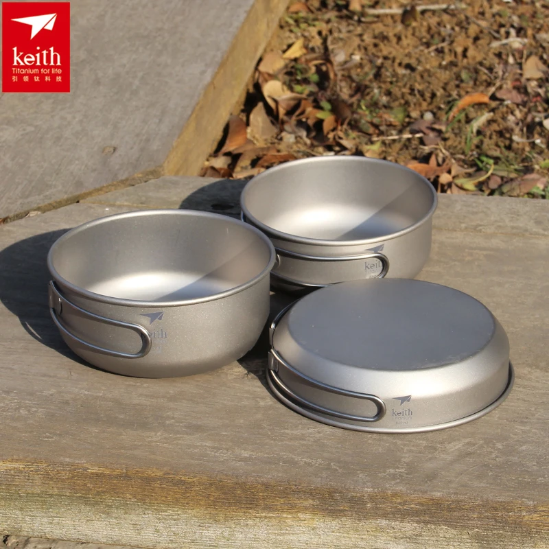 Camping Cooking Kitchen - Pamono-Ensemble d'ustensiles de cuisine en titane,