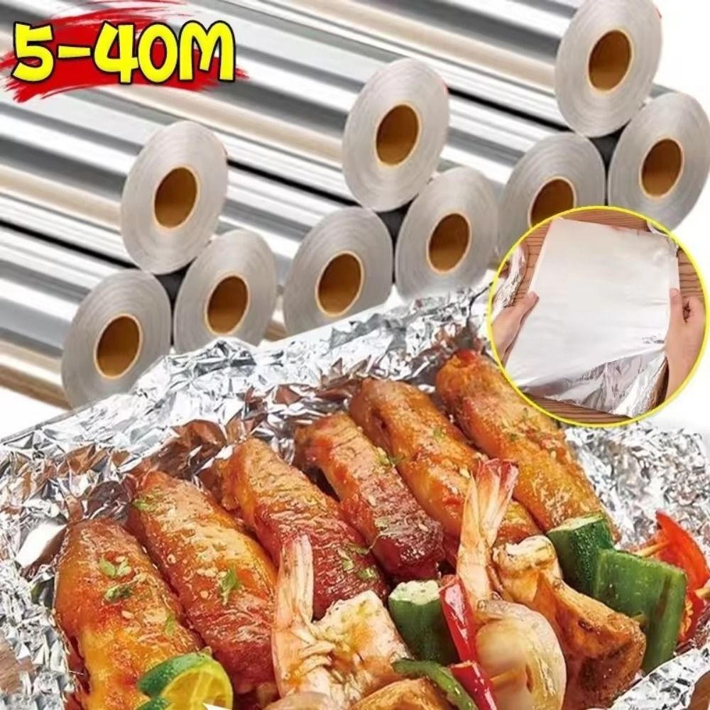 Aluminum Foil Heavy Duty - Papier d'aluminium jetable de 5m/10m/20m, papier
