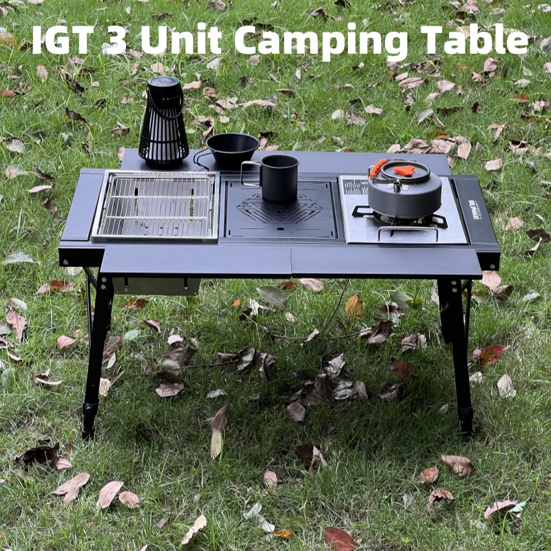 Camping Cooking Table Foldable - Table multifonctionnelle pour Barbecue détachable, Table