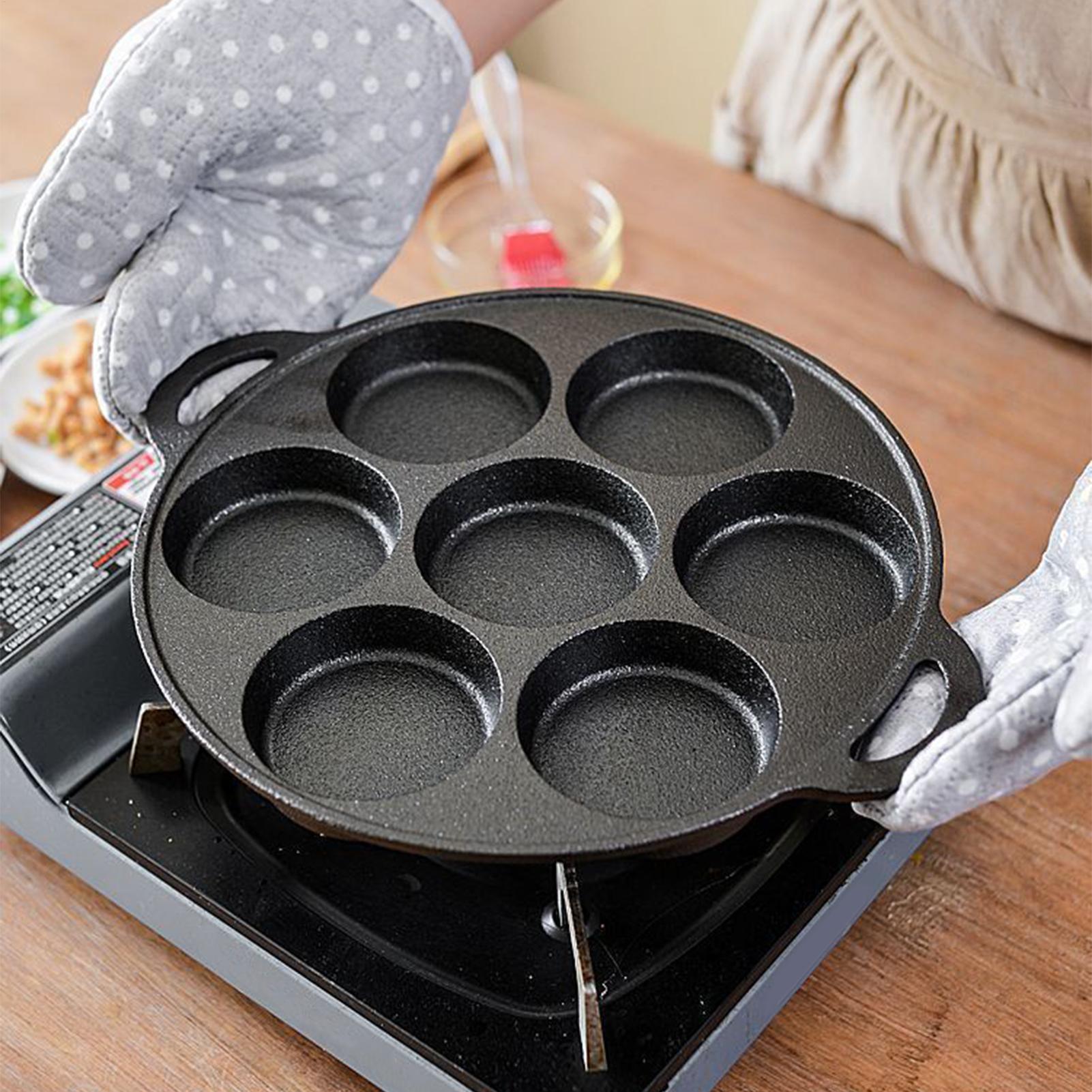 Camping Cooking Cast Iron - Poêle plate antiadhésive en fonte, poêle