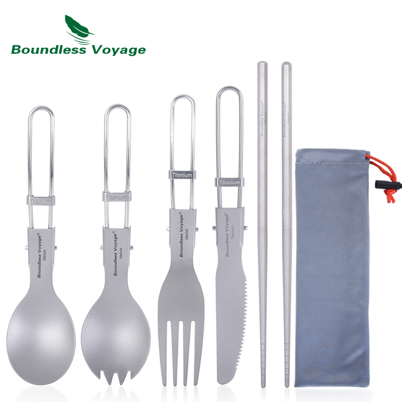 Camping Cooking Basket - Couverts de Camping en titane, Voyage