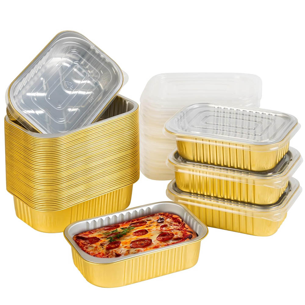 Aluminum Foil Heavy Duty - Petites plaques en aluminium avec couvercles,