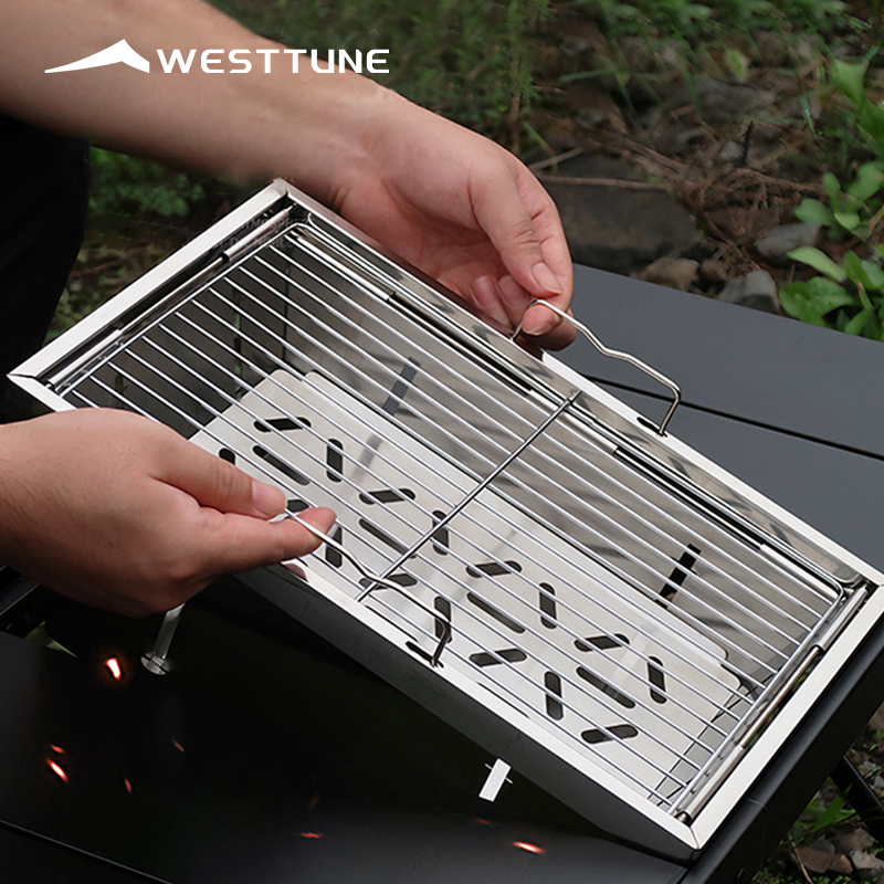 Charcoal Chimney Starter - WESTTUNE IGT Barbecue Grill pliant charbon