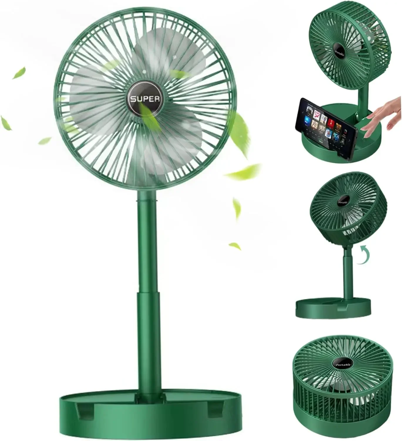 Camping Cooking Table Foldable - Ventilateur électrique pliable USB, mini ventilateur