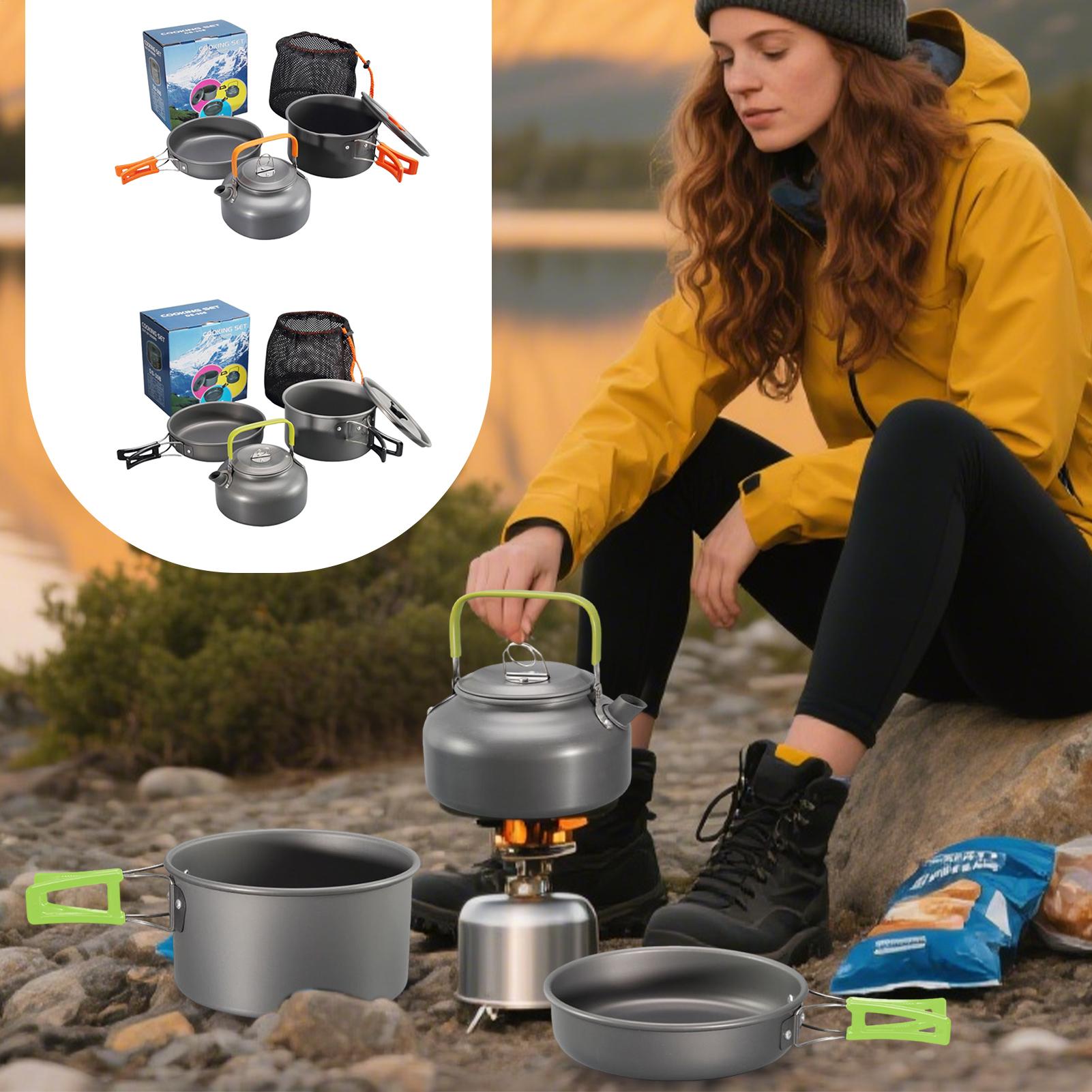 Camping Lightweight Cooking Pot - Ustensiles de cuisine de Camping, ensemble