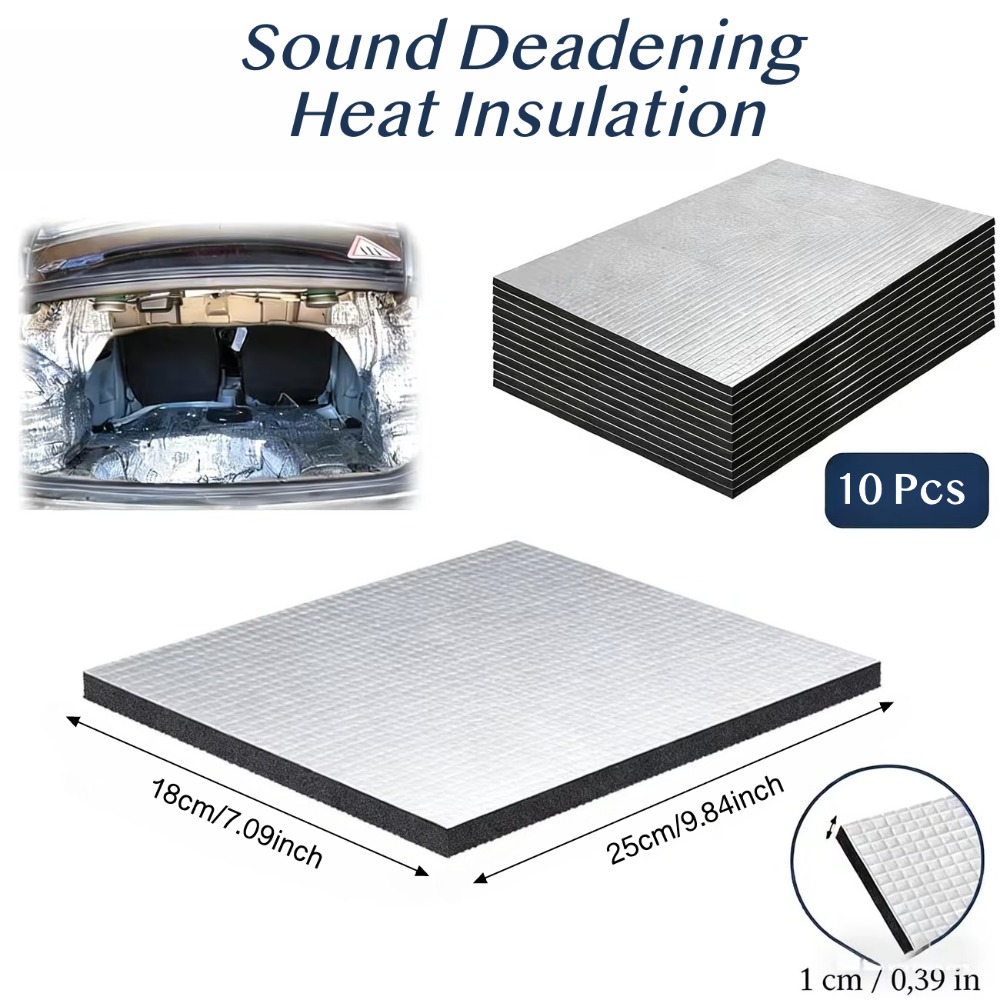 Lot de 10 tapis insonorisants  - Aluminum Foil Heavy Duty avis et prix