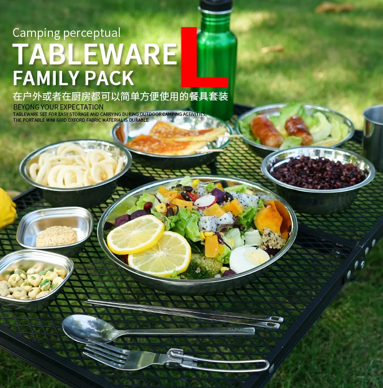 Nouvel ensemble de vaisselle p - Camping Cooking Dining Set avis et prix