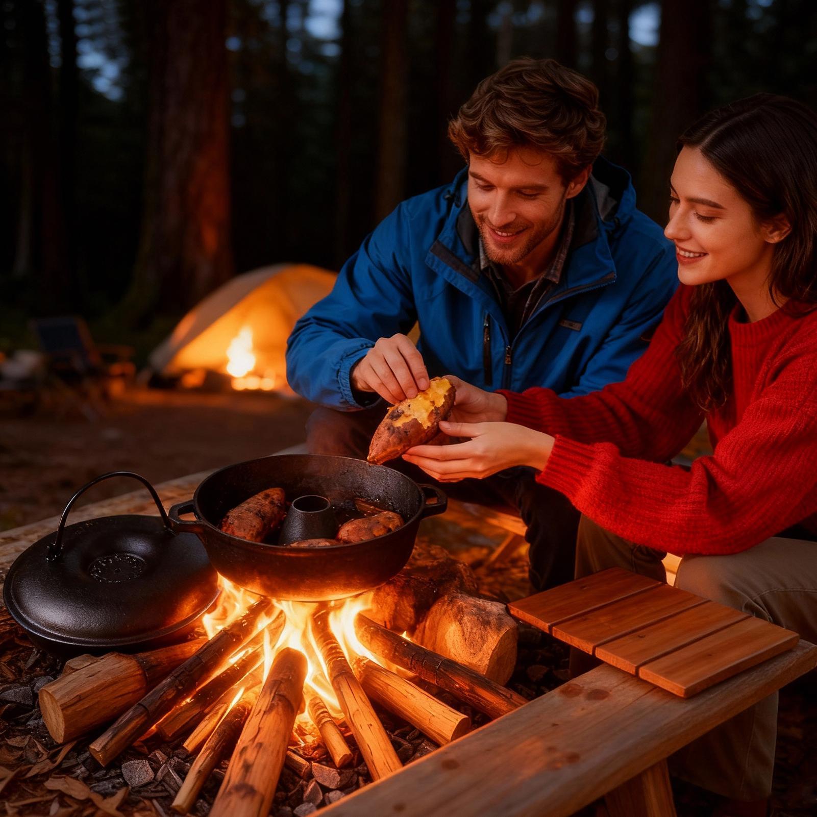 Chaudron en fonte pour la cuis - Camping Cooking Cast Iron avis et prix