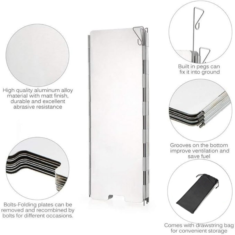 Pare-vent en alliage d'alumini - Camping Cooking Cover avis et prix