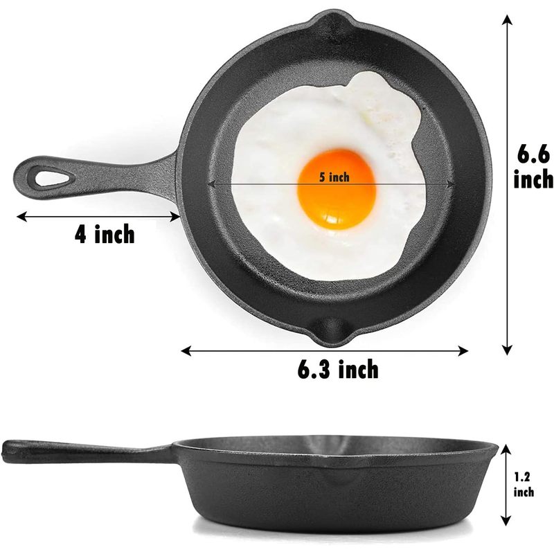 Poêle en fonte de 6 pouces, po - Camping Cooking Cast Iron avis et prix