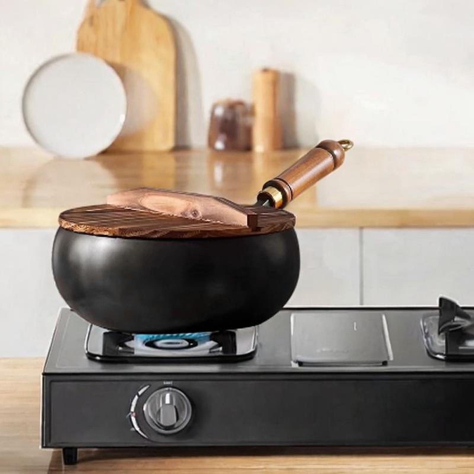 Wok chinois Non enduit avec co - Camping Cooking Cast Iron avis et prix