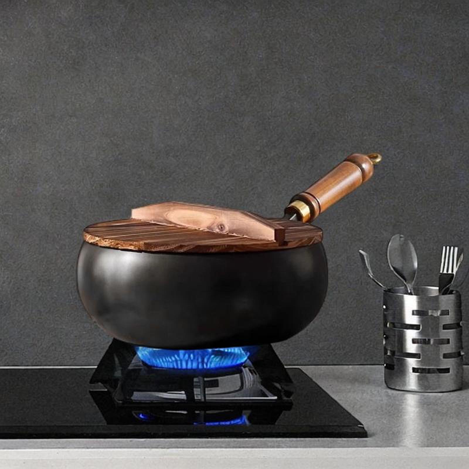 Wok chinois Non enduit avec co - Camping Cooking Cast Iron avis et prix