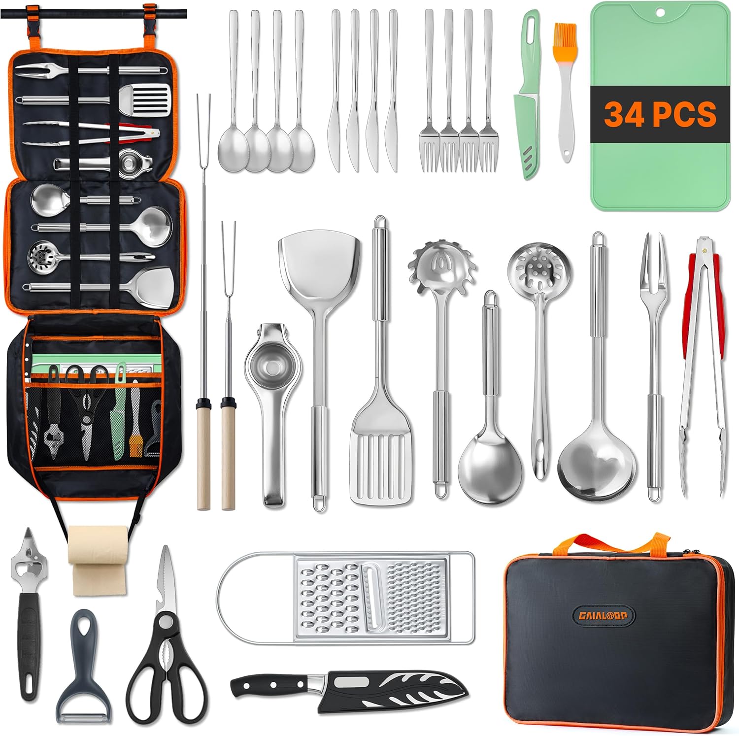 Ensemble d'ustensiles de cuisi - Camping Cooking Essentials Kit avis et prix