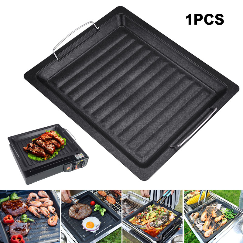 Poêle à griller carrée épaisse - Camping Cooking Device avis et prix