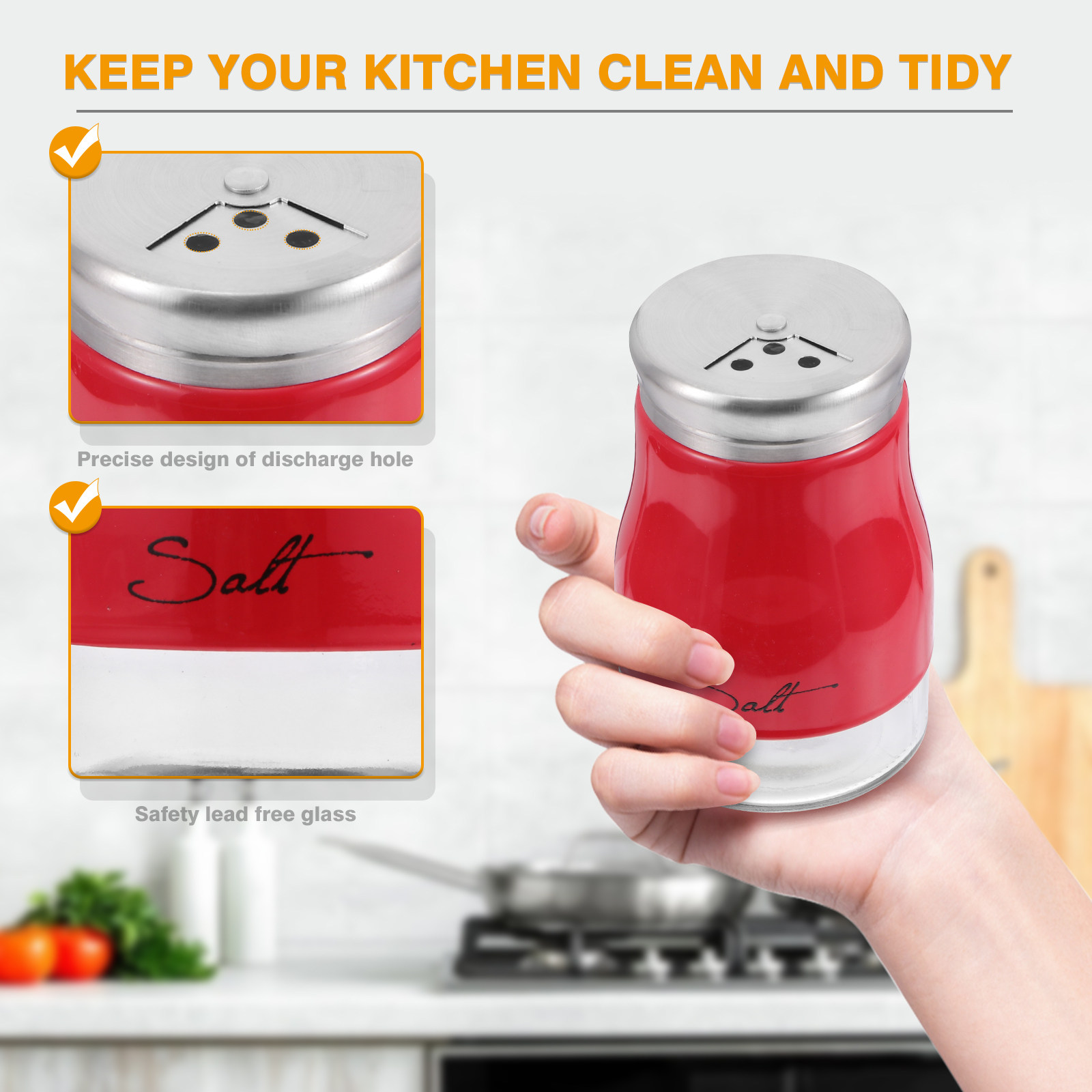 Lot de 2 salières en verre ave - Camping Cooking Kitchen avis et prix