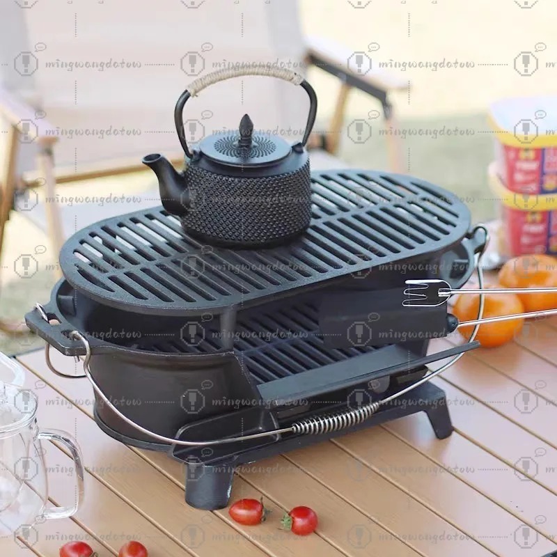 Barbecue au charbon en fonte n - Camping Cooking Cast Iron avis et prix