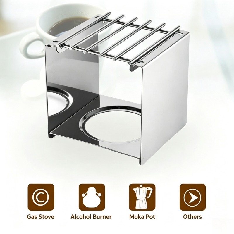 Support carré en acier inoxyda - Camping Cooking Pot avis et prix