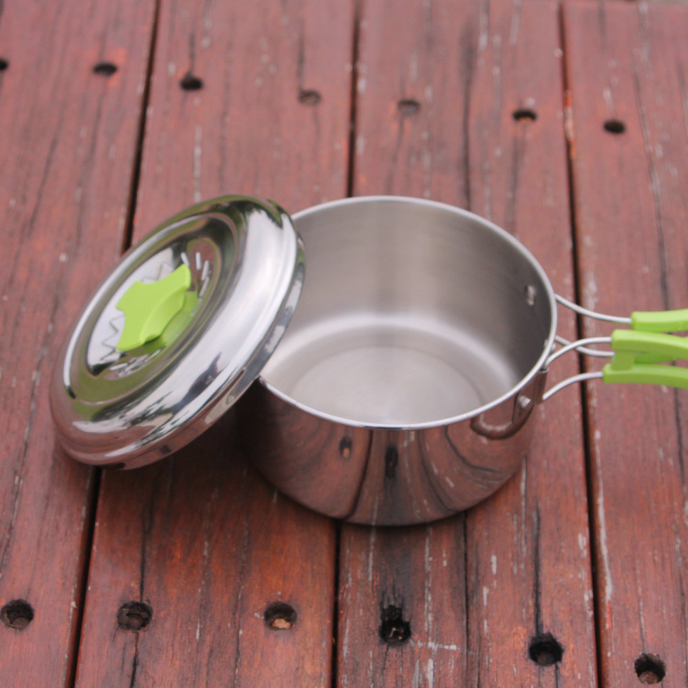 Pot de Camping léger en acier  - Camping Lightweight Cooking Pot avis et prix