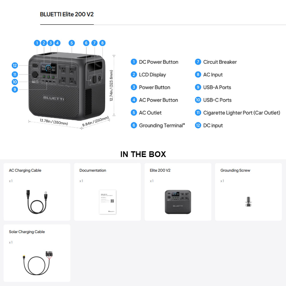 【Renew】BLUETTI Elite 200 V2 St - Camping Cooking Device avis et prix