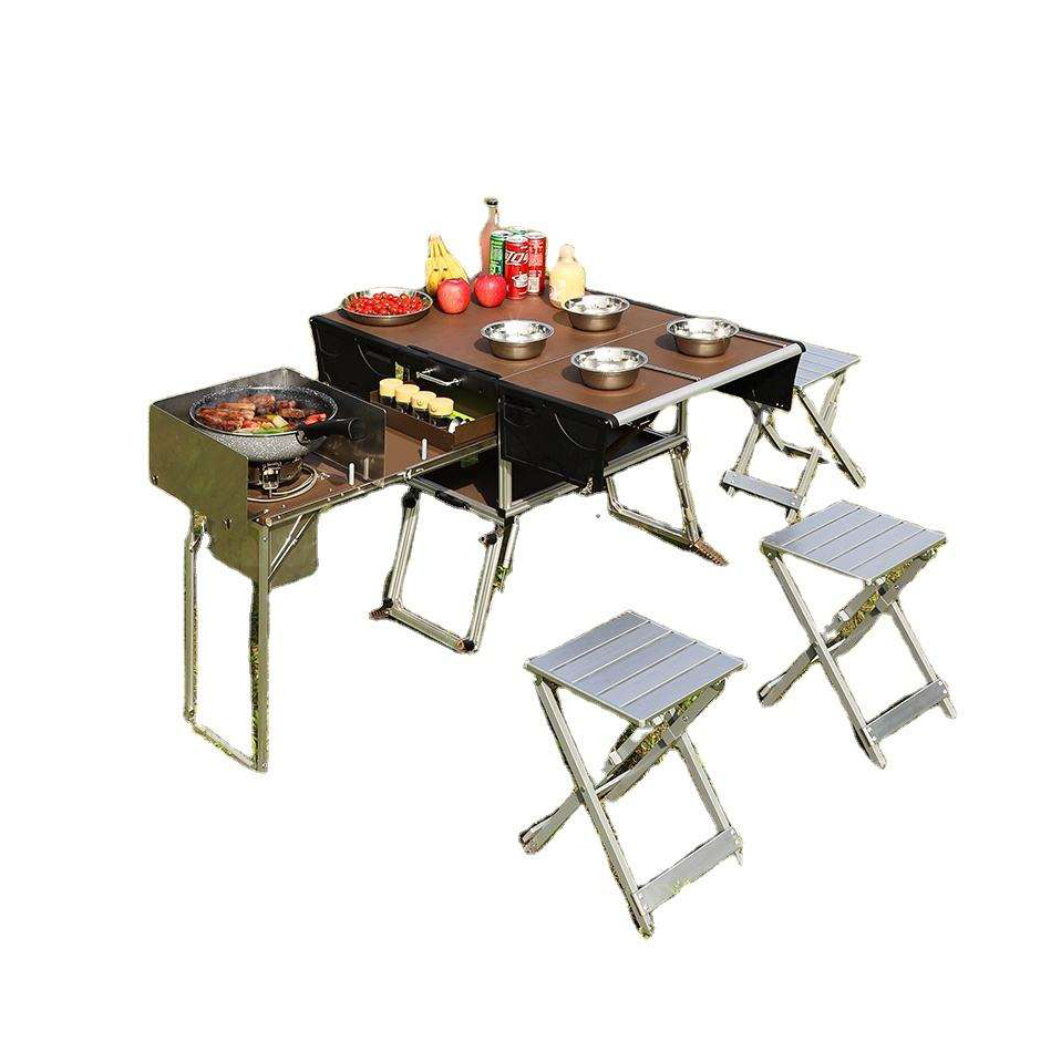 Remorque alimentaire pliante d - Camping Cooking Dining Set avis et prix