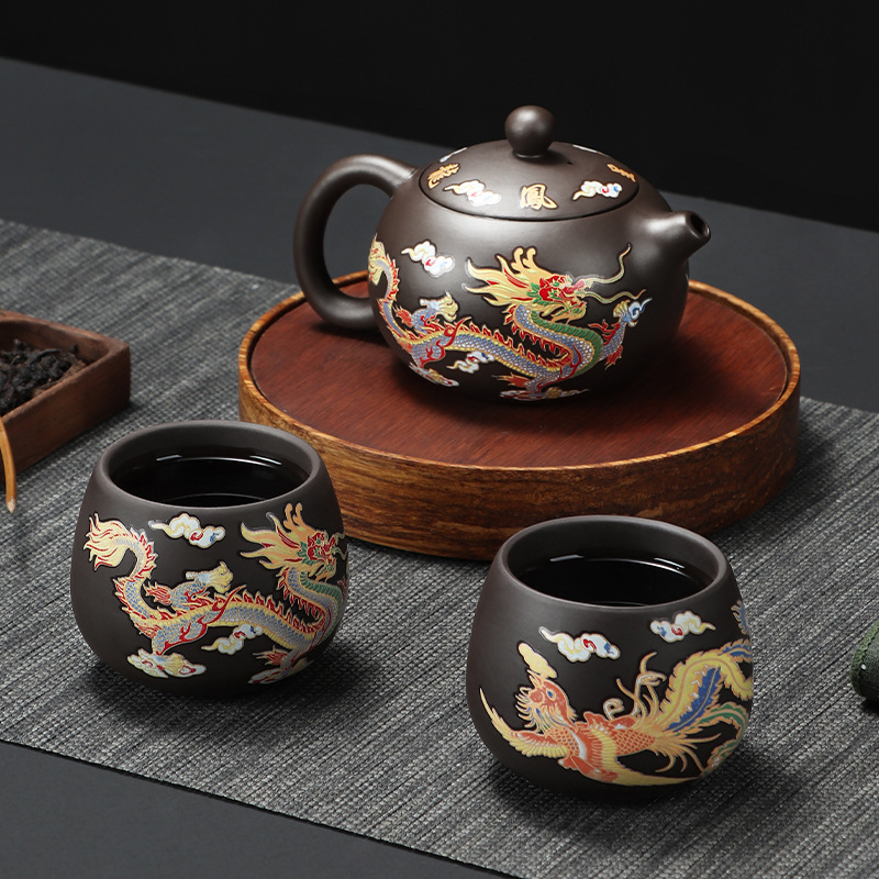 Théière Dragon de Style chinoi - Camping Cooking Accessories avis et prix