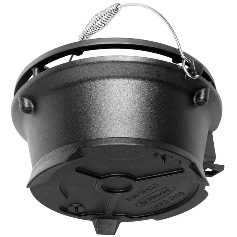 Gril à charbon de bois rond, b - Camping Cooking Cast Iron avis et prix