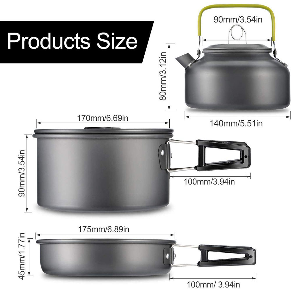 Ensemble de vaisselle de campi - Camping Cooking Accessories avis et prix