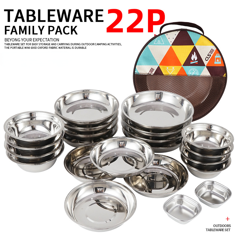 Nouvel ensemble de vaisselle p - Camping Cooking Dining Set avis et prix