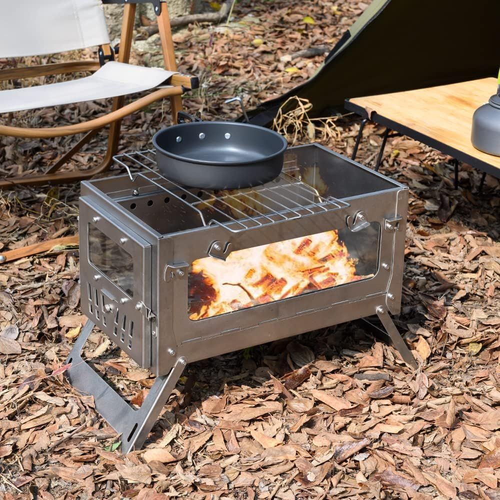 Poêle de tente Portable pliabl - Camping Cooking Cast Iron avis et prix